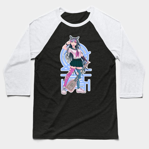 Ibuki Mioda Rockin it Baseball T-Shirt by zeocloud